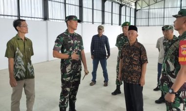 Dandim 0723/Klaten Tinjau Pembangunan KDKMP Di Candirejo, Ikuti Vicon Percepatan Bersama Wapang TNI